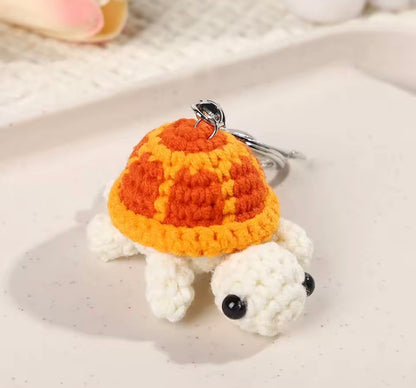 Crochet Turtle Keychain 🐢🤍