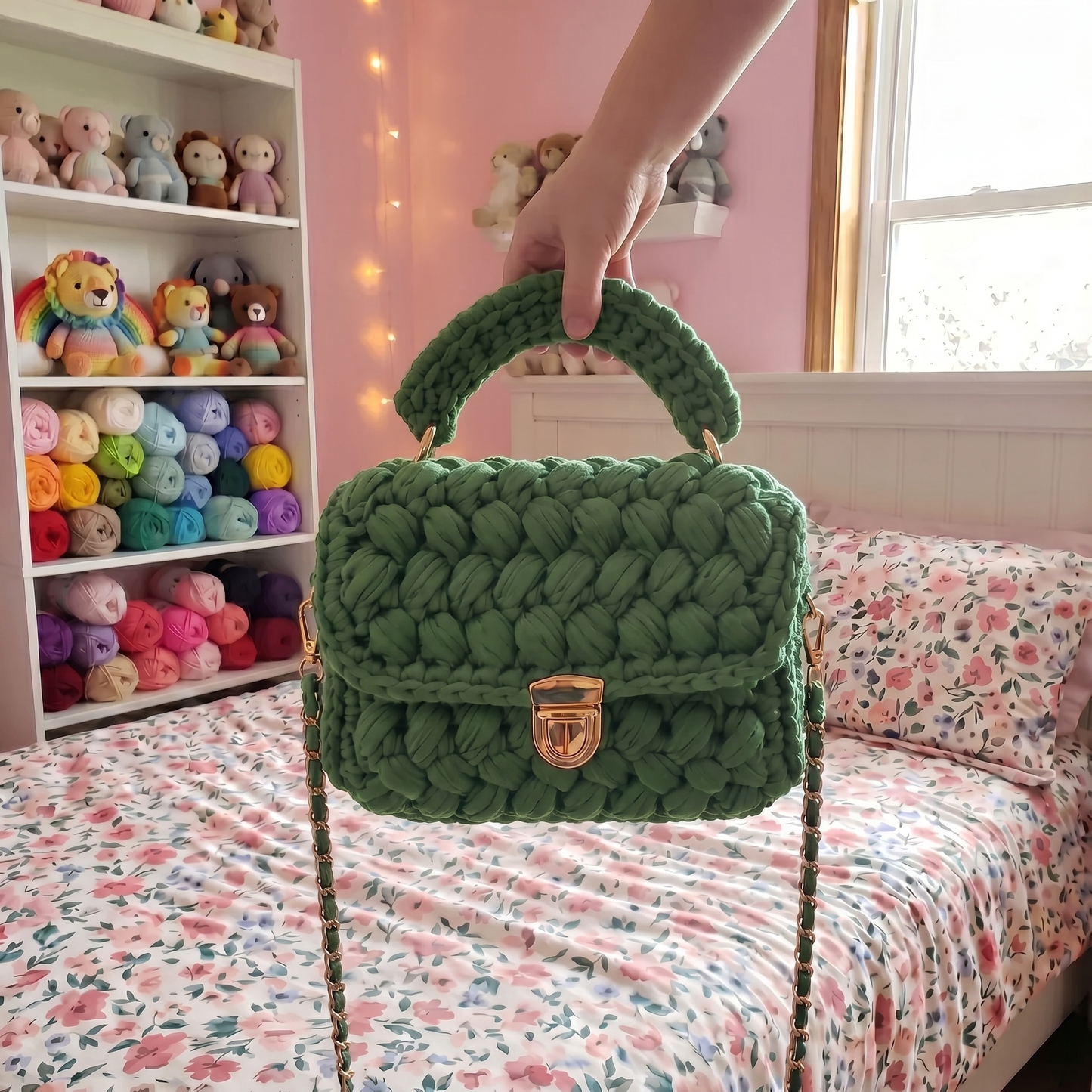 SoftPetal Crochet Bag