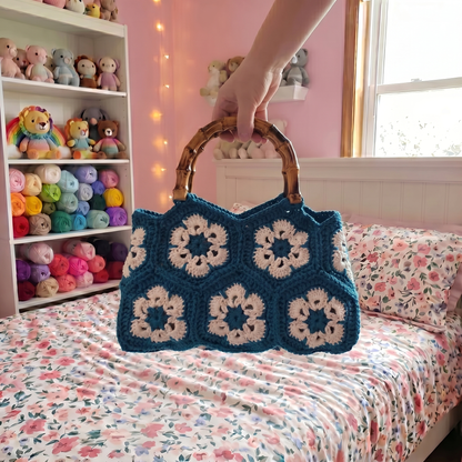 SoftPetal Bamboo Crochet Bag