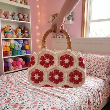 SoftPetal Bamboo Crochet Bag